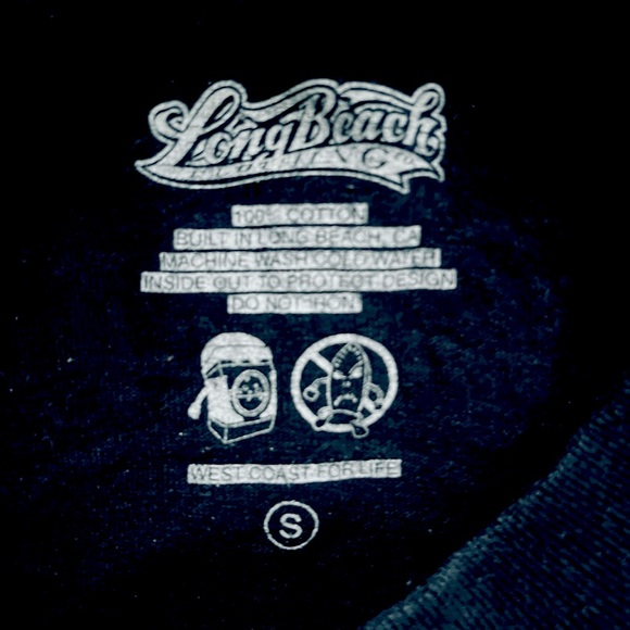 Defend Long Beach Small Black Long Beach Clothing T-shirt - Picture 4 of 4
